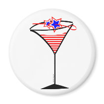 Stars n Stripes Martini Magnet