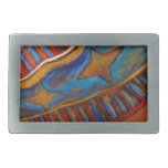 Stars Rectangular Belt Buckle