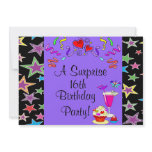 Stars & Streamers Cupcake Fun Set invitations