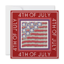 Stars & Stripes 4th of July Party Invitation