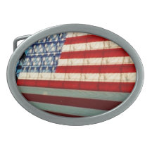 stars stripes shadows belt buckle