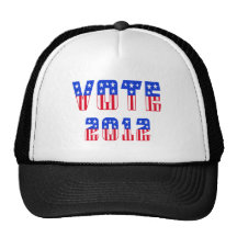 Stars & Stripes Vote 2012 Mesh Hats