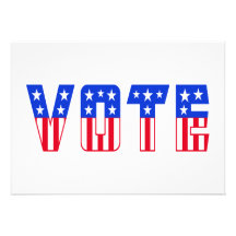 Stars & Stripes Vote Personalized Invites