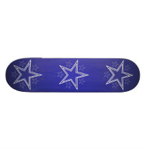 Stars White Navy Skate Board Deck