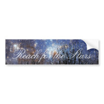 Starscape & Trees: Reach - Bumper Sticker bumper stickers