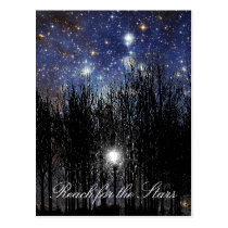Starscape & Trees: Reach - Postcard postcards
