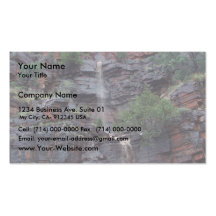 Start Of Rain-Inspired Side Fall At Fortescue Fall Business Card