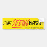 Start Seeing Bigfoot 2 Bumper Stickers