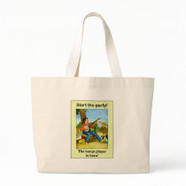 Start the party! The banjo player is here! Tote Bags