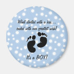 Started With A Kiss Wish Blue Custom Refrigerator Magnet