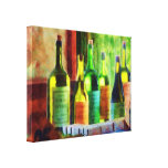 STARTING UNDER $100 - Bottles of Wine Near Window Gallery Wrapped Canvas
