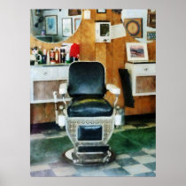 STARTING UNDER $20 - Barber Chair Front View Print