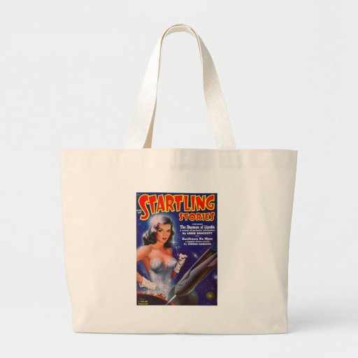 Startling Stories March - Vintage SciFi Comic Canvas Bag