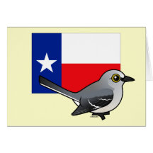 State Birdorable of Texas: Northern Mockingbird Card