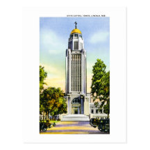 State Capitol Tower, Lincoln, Nebraska Post Cards