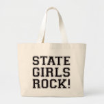 State Girls Rock - Black Tote Bag