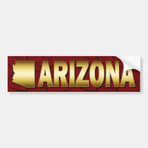 STATE OF ARIZONA STICKER BUMPER STICKER