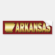 STATE OF ARKANSAS STICKER BUMPER STICKER
