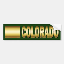 STATE OF COLORADO STICKER BUMPER STICKER