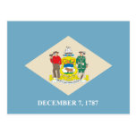 State of Delaware flag Postcard