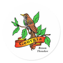 State of Georgia Gifts and Tees for Kids, Adults Round Sticker