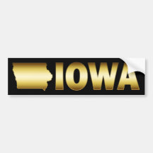 STATE OF IOWA BUMPER STICKERS