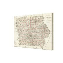 State of Iowa Gallery Wrap Canvas
