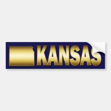 STATE OF KANSAS BUMPER STICKERS