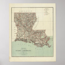 State of Louisiana Poster