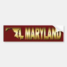 STATE OF MARYLAND BUMPER STICKERS