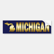 STATE OF MICHIGAN BUMPER STICKER