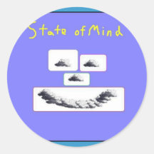 State of Mind Cloud Face Sticker