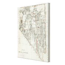 State Of Nevada Gallery Wrap Canvas