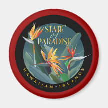 State of Paradise Fridge Magnet