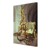 State sleigh of Ludwig II  built 1872-80 canvas prints