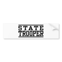State Trooper Bumper Sticker