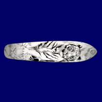 Stately White Tiger Skateboard skateboards