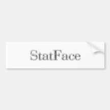 StatFace Platinum Bumper Stickers