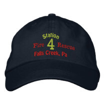 Station 4-Firefighter Hat-Embroidered