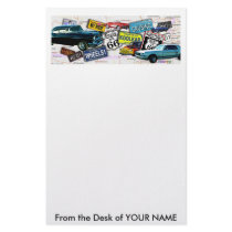 Stationary - Route 66_Classic Cars Personalized Stationery