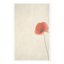 Stationery poppy individuelle druckpapiere