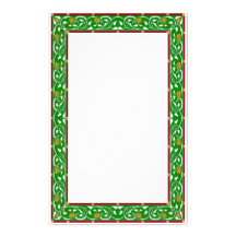 Stationnaire vert celtique motifs pour papier à lettre