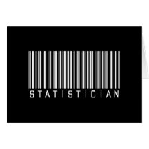 Statistician Bar Code Greeting Cards