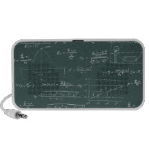 Statistics blackboard iPhone speakers