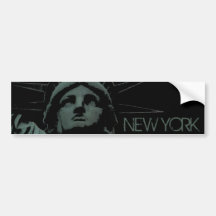Statue d'adhésif pour pare-chocs de New York des a Autocollants Pour Voiture