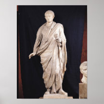 Statue de César Augustus Affiche