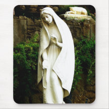 Statue de jardin de Vierge Marie Tapis De Souris