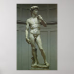 Statue de marbre de la Renaissance de David par Mi Posters