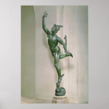 Statue de Mercury Poster