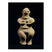 Statue of a goddess, 6th millennium BC Post Cards